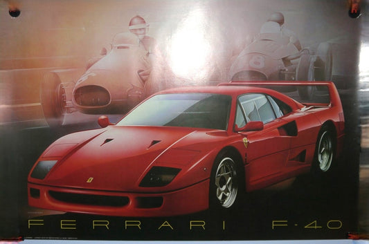 Vintage Ferrari F40 Poster by L.Patrignani - Period: 1989