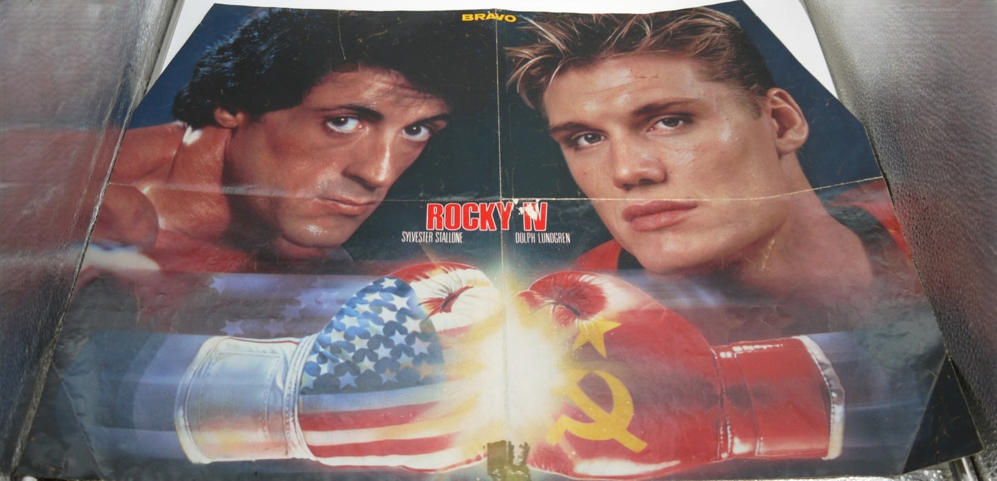 Coffret Rocky IV - Affiche + Brochure - Allemagne - Période : 1985