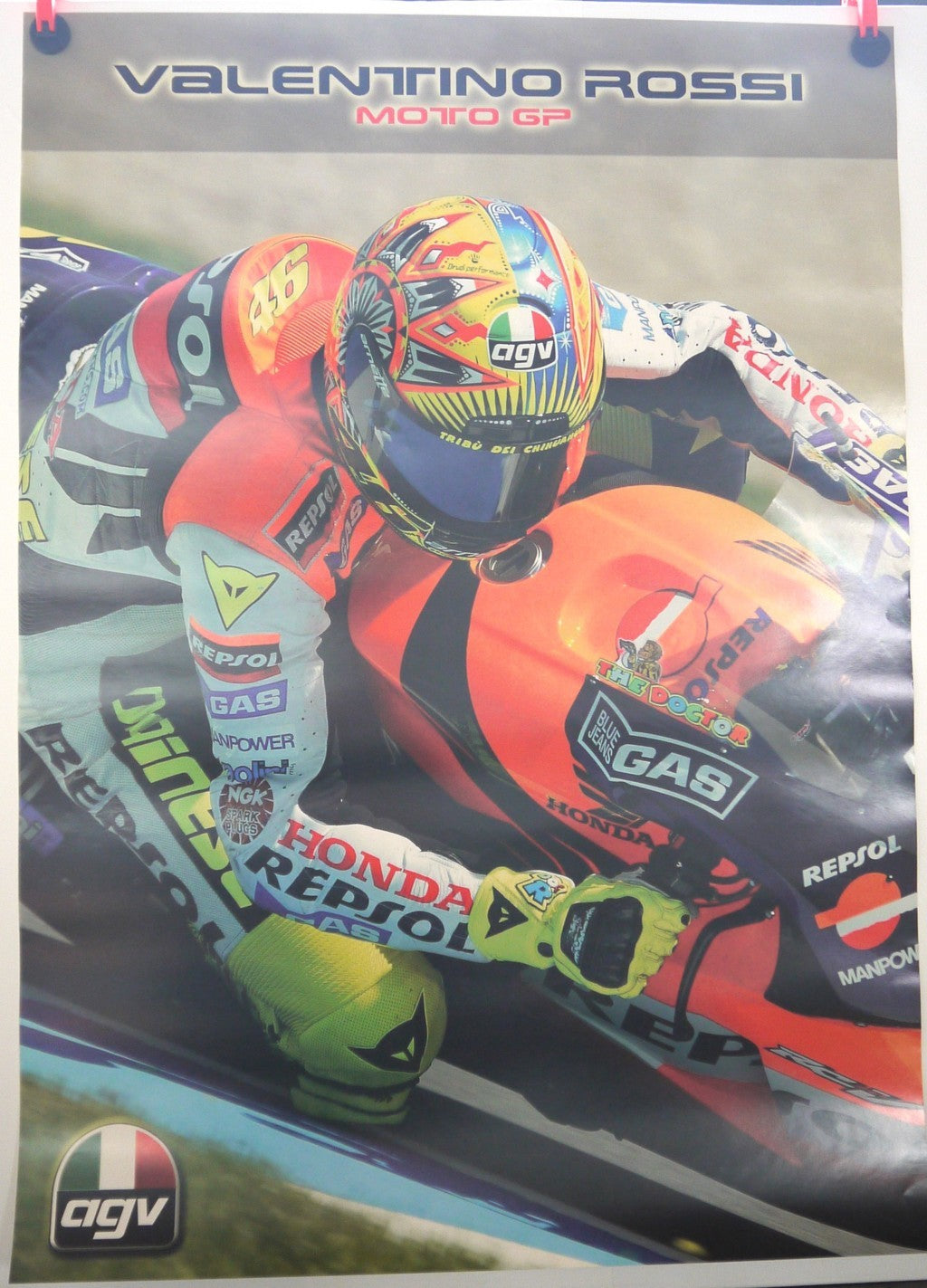 Poster -AGV- Valentino Rossi Honda HRC-Epoch: 2002