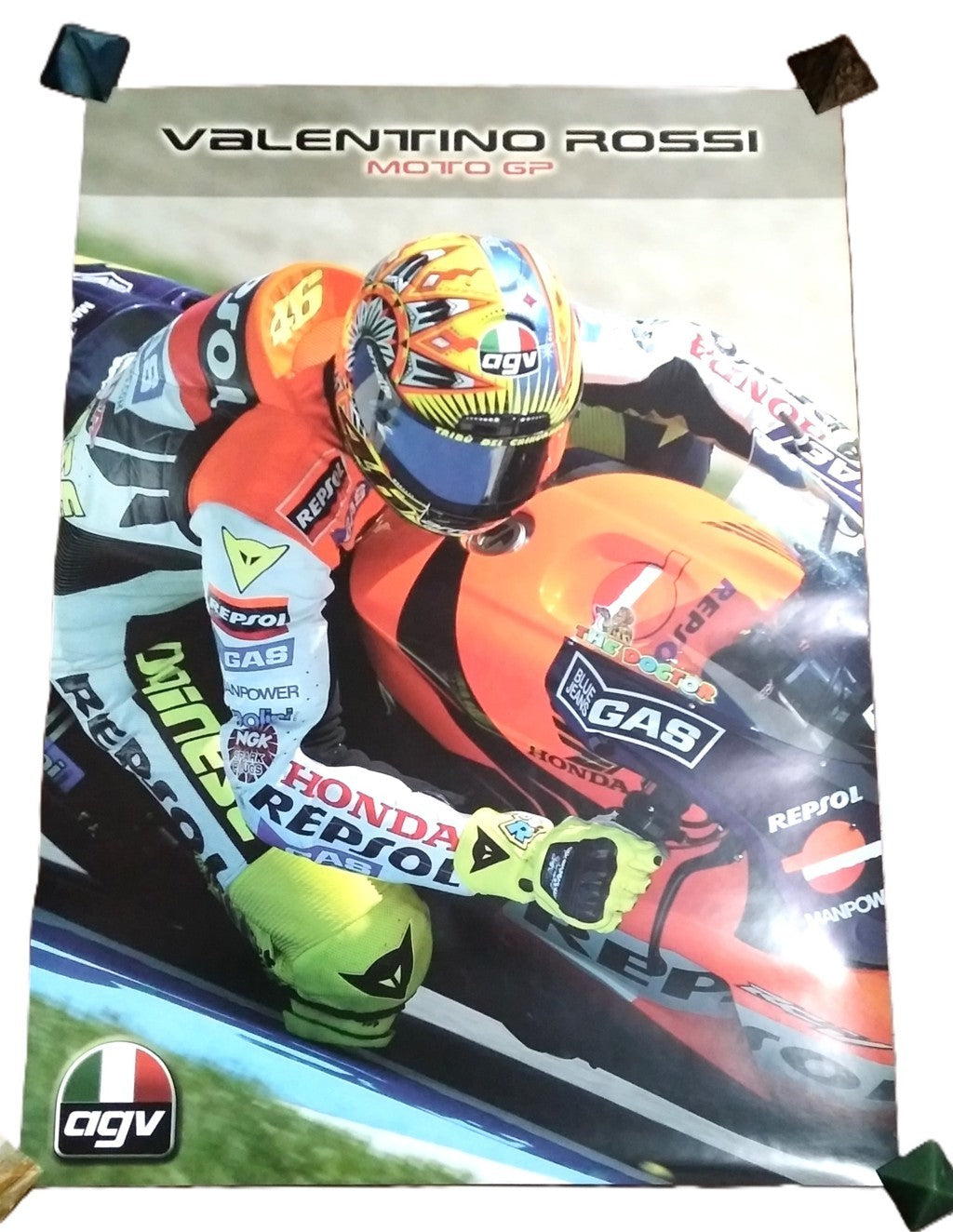 Poster -AGV- Valentino Rossi Honda HRC-Epoch: 2002