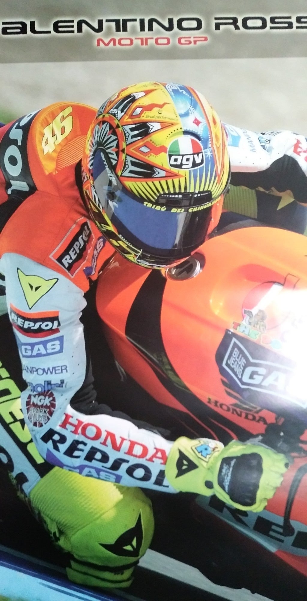 Poster -AGV- Valentino Rossi Honda HRC-Epoch: 2002