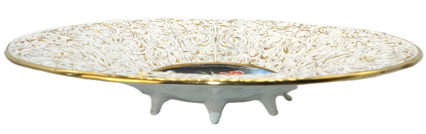 Piatto da Parata in Ceramica Artistica Italiana Firmato Boni – Oro Zecchino –Epoca:1982