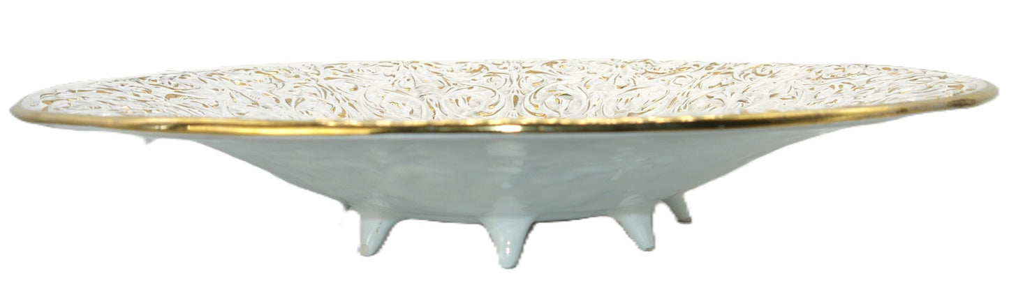 Piatto da Parata in Ceramica Artistica Italiana Firmato Boni – Oro Zecchino –Epoca:1982