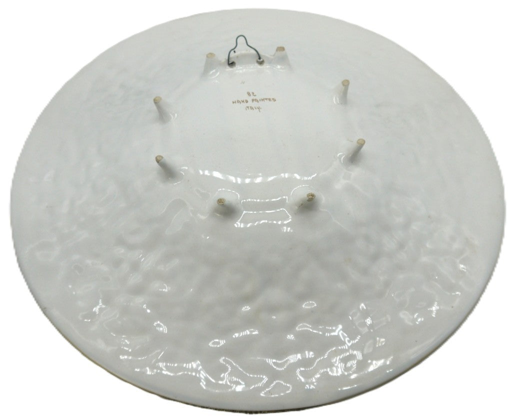 Piatto da Parata in Ceramica Artistica Italiana Firmato Boni – Oro Zecchino –Epoca:1982