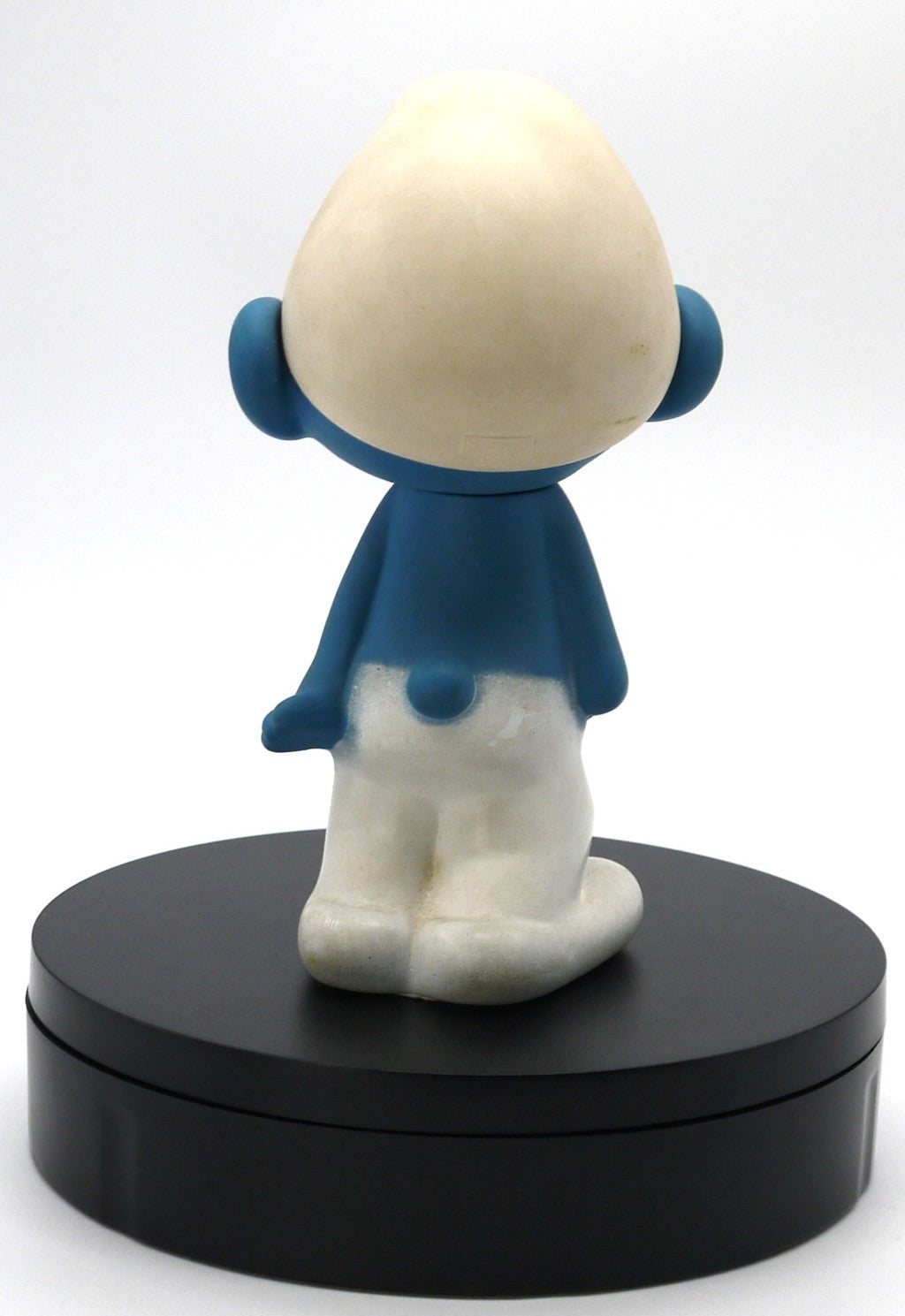 Puffo Vintage 1982 Peyo - in Gomma Morbida con Sonaglio -15cm-Epoca:1982