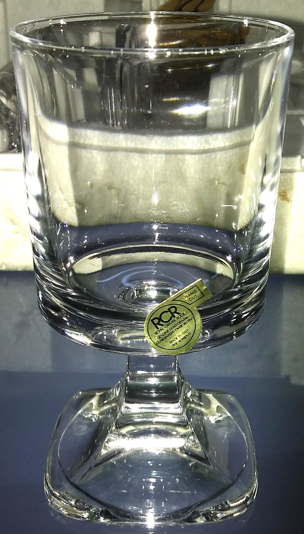 RCR-Cristalleria Artistica La Piana - Set of 6 crystal glasses - Period: 1980