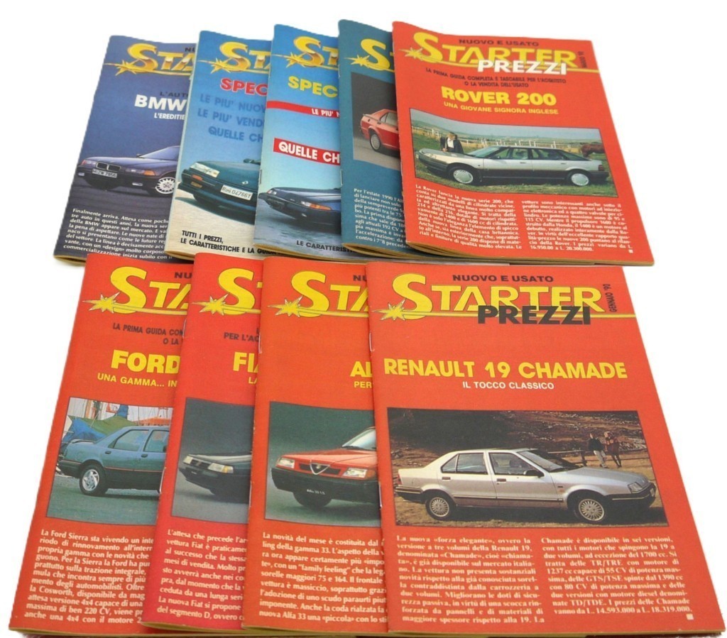 Starter Automobili -dettaglio listini prezzi vista frontale