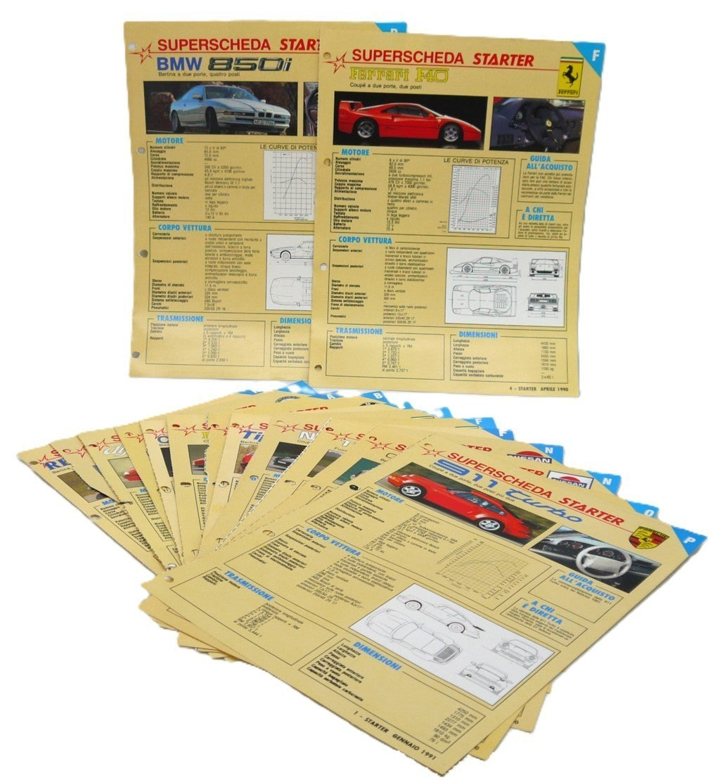  Starter Automobili - 14 superschede