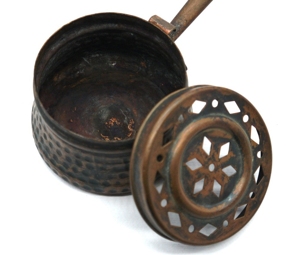 Antique copper bed warmer - Period: 1950/60