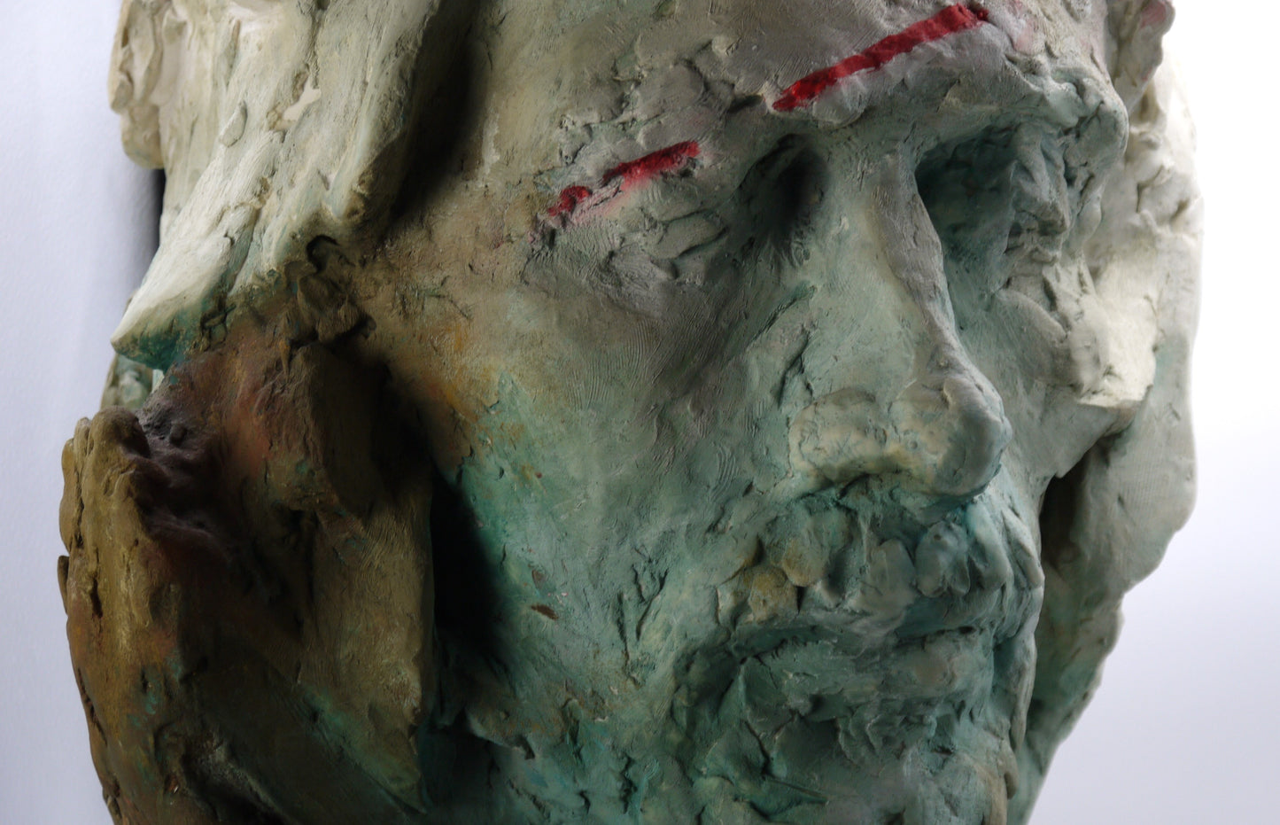 Tête d'homme « Adan », sculpture de Stefano Mussato Galeano