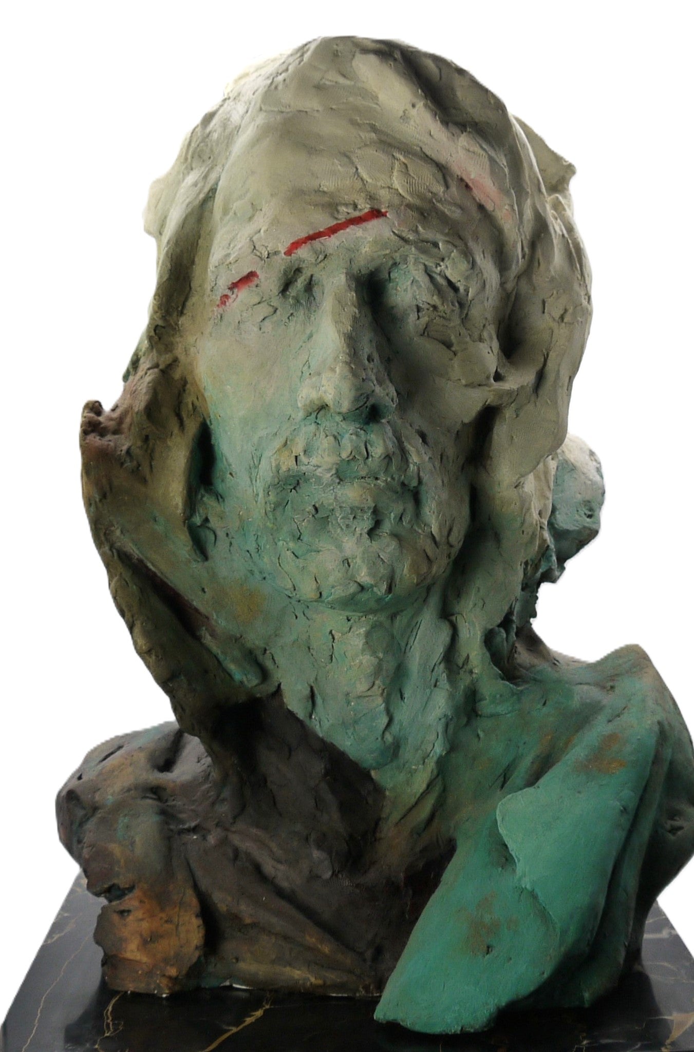 Tête d'homme « Adan », sculpture de Stefano Mussato Galeano