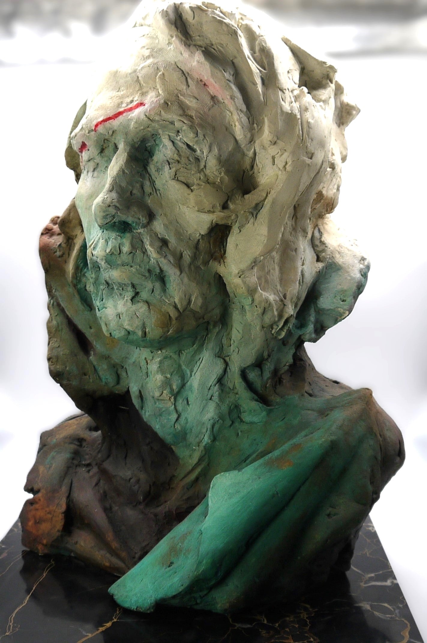 Tête d'homme « Adan », sculpture de Stefano Mussato Galeano