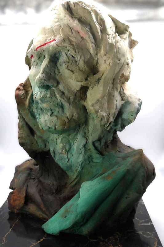 Tête d'homme « Adan », sculpture de Stefano Mussato Galeano