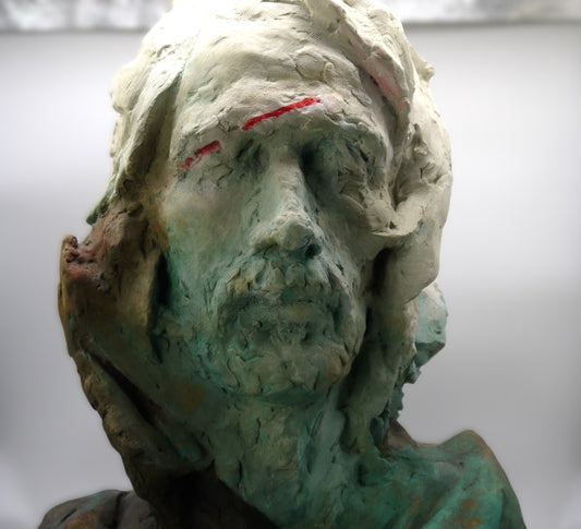 Tête d'homme « Adan », sculpture de Stefano Mussato Galeano