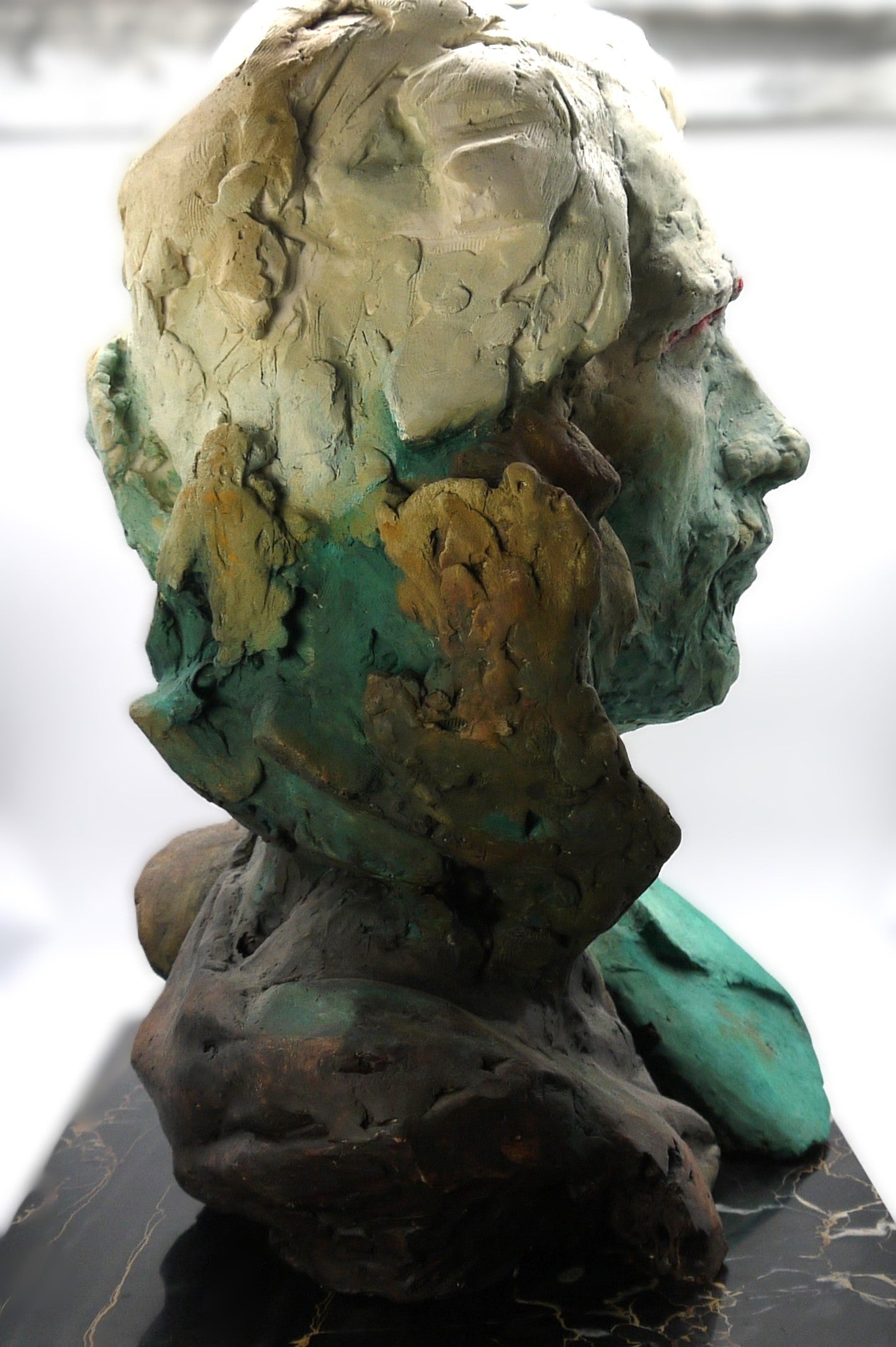 Tête d'homme « Adan », sculpture de Stefano Mussato Galeano