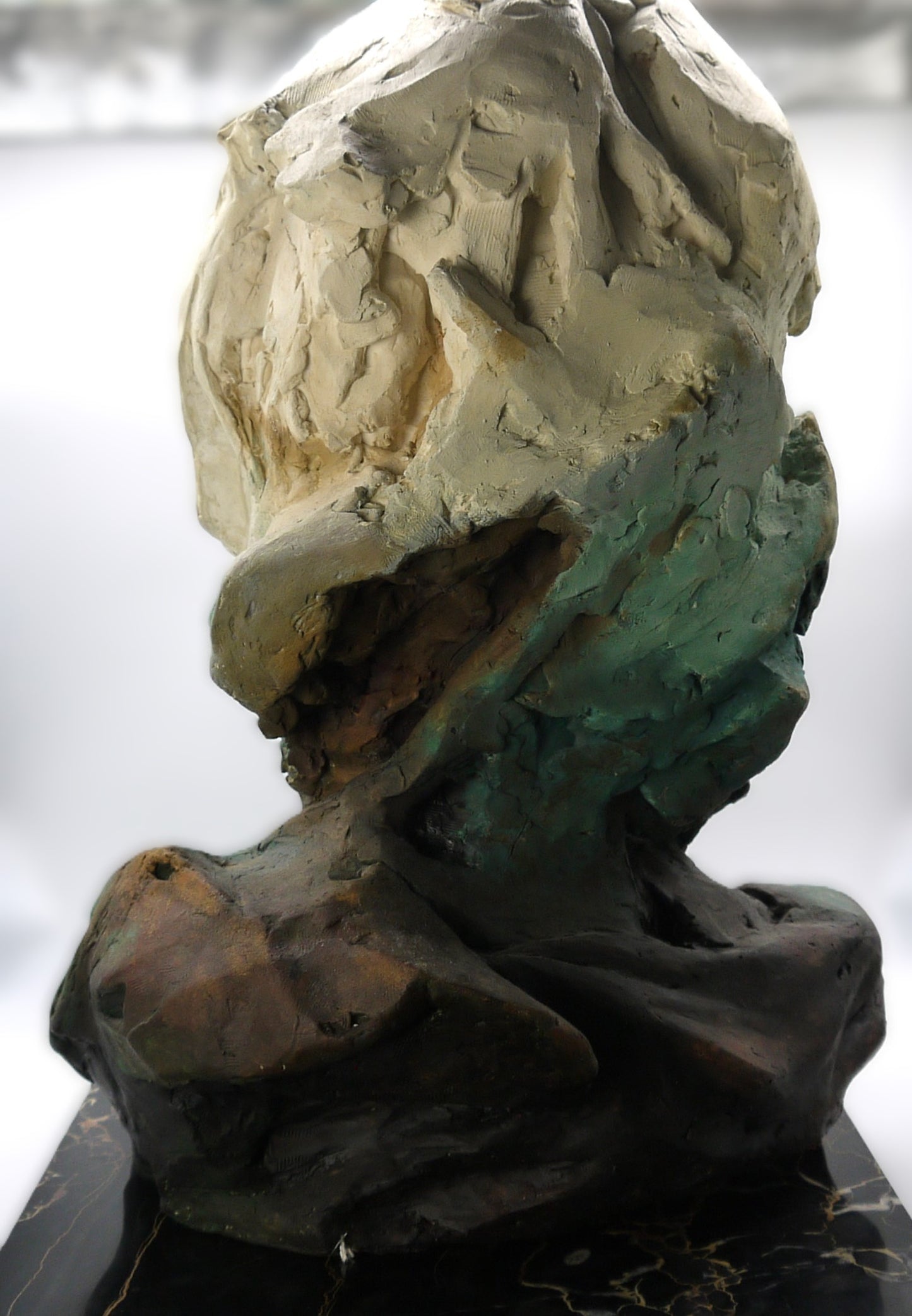 Tête d'homme « Adan », sculpture de Stefano Mussato Galeano