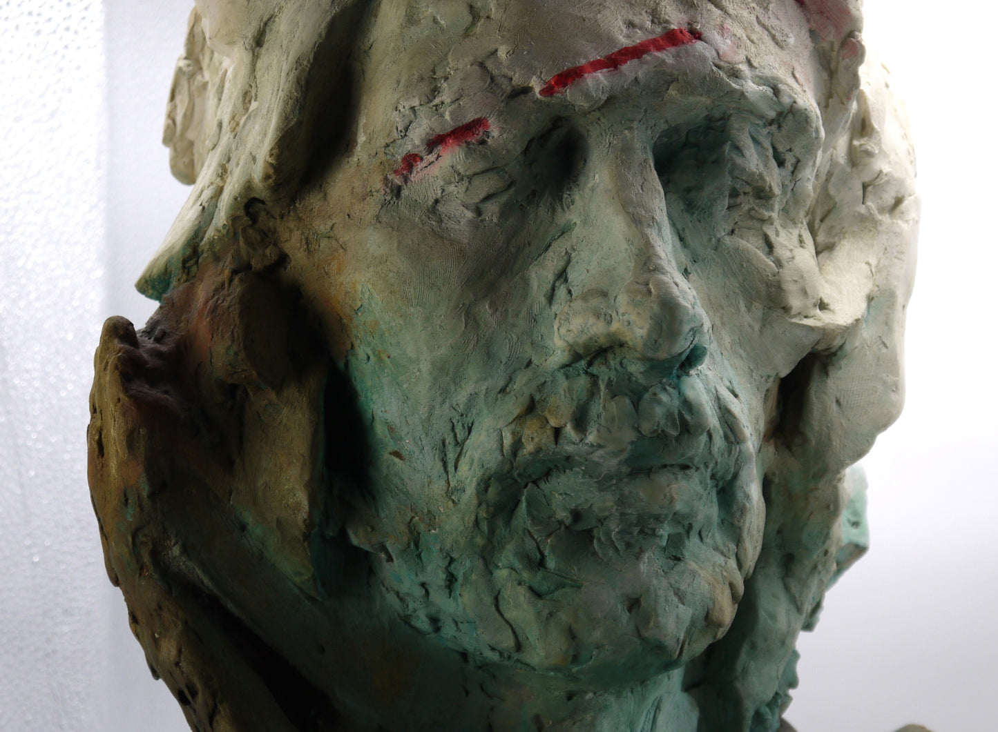 Tête d'homme « Adan », sculpture de Stefano Mussato Galeano