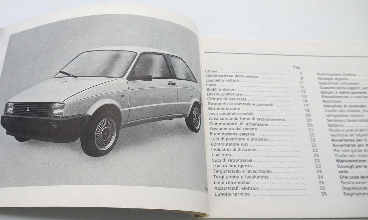 Manuel du propriétaire d'origine Seat Ibiza 1.2L/GL/GLX/1.5 GLX - Période : 1985