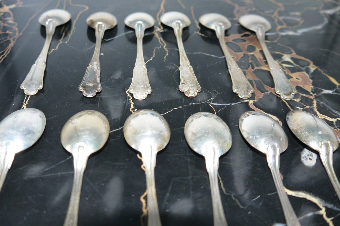 Set -n°12 - DP800 Silver Coffee Spoons - Period: 1950/60