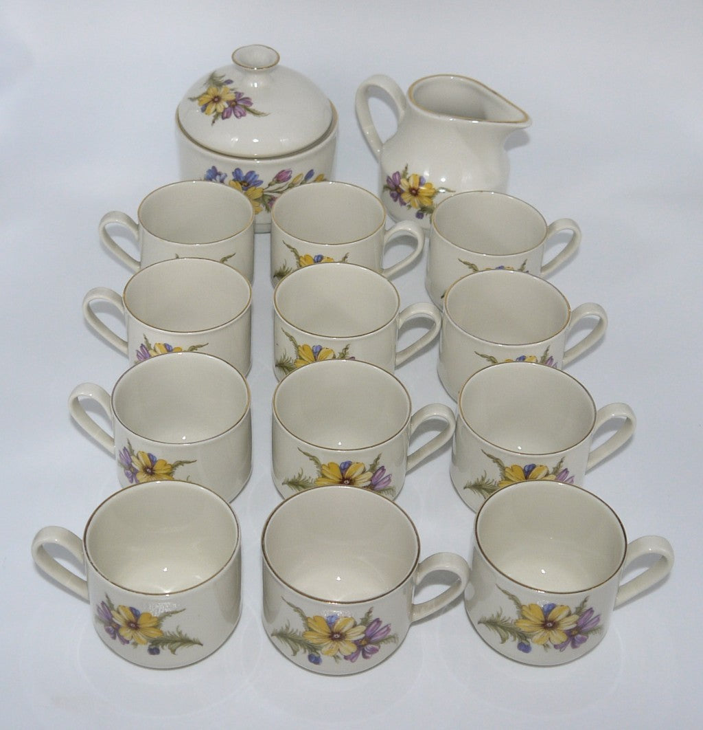 12-Piece Coffee Set - Tognana Porcelain Made in Italy - Period: 1970-1980