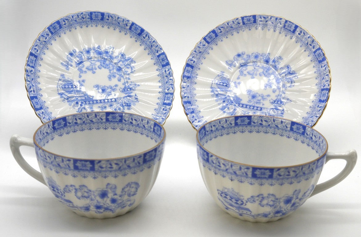 Tea/Milk Breakfast Set - 2 pieces - Seltmann Weiden Bavaria / China Blau - Period: 1980/90