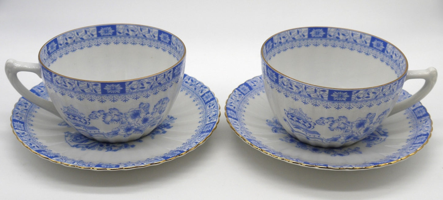 Tea/Milk Breakfast Set - 2 pieces - Seltmann Weiden Bavaria / China Blau - Period: 1980/90