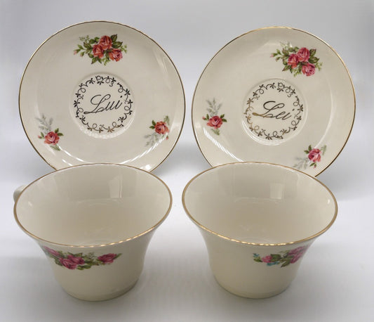 Breakfast Set - 2 pieces - Him/Her - by Manifattura Porcellane Royal CP - Period: 1970-1980