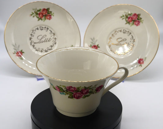 Breakfast Set - 2 pieces - Him/Her - by Manifattura Porcellane Royal CP - Period: 1970-1980