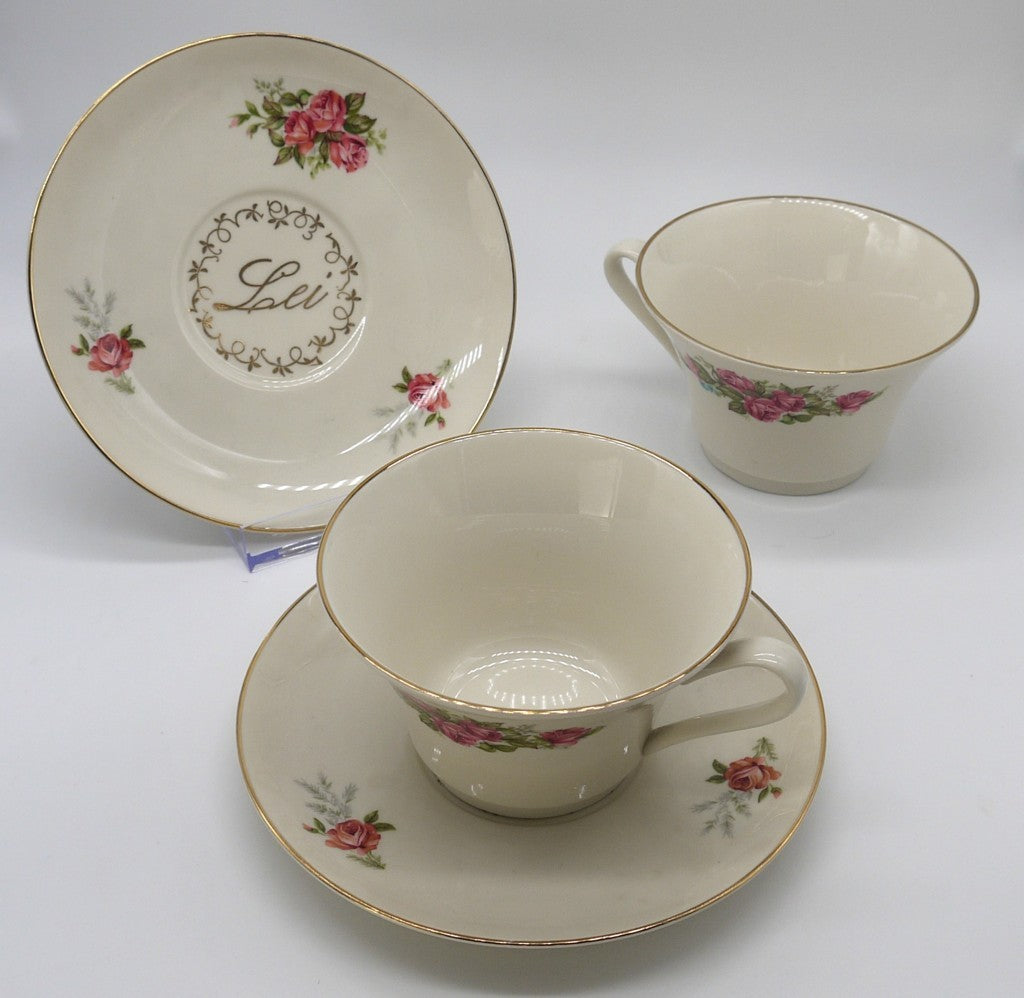 Breakfast Set - 2 pieces - Him/Her - by Manifattura Porcellane Royal CP - Period: 1970-1980