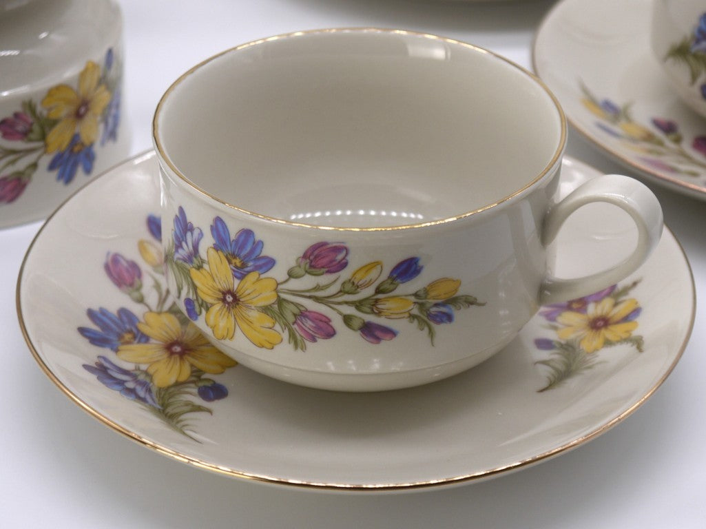 Breakfast Set - Milk/Tea - 6 pieces - Tognana Italian Porcelain - Period: 1970-1980