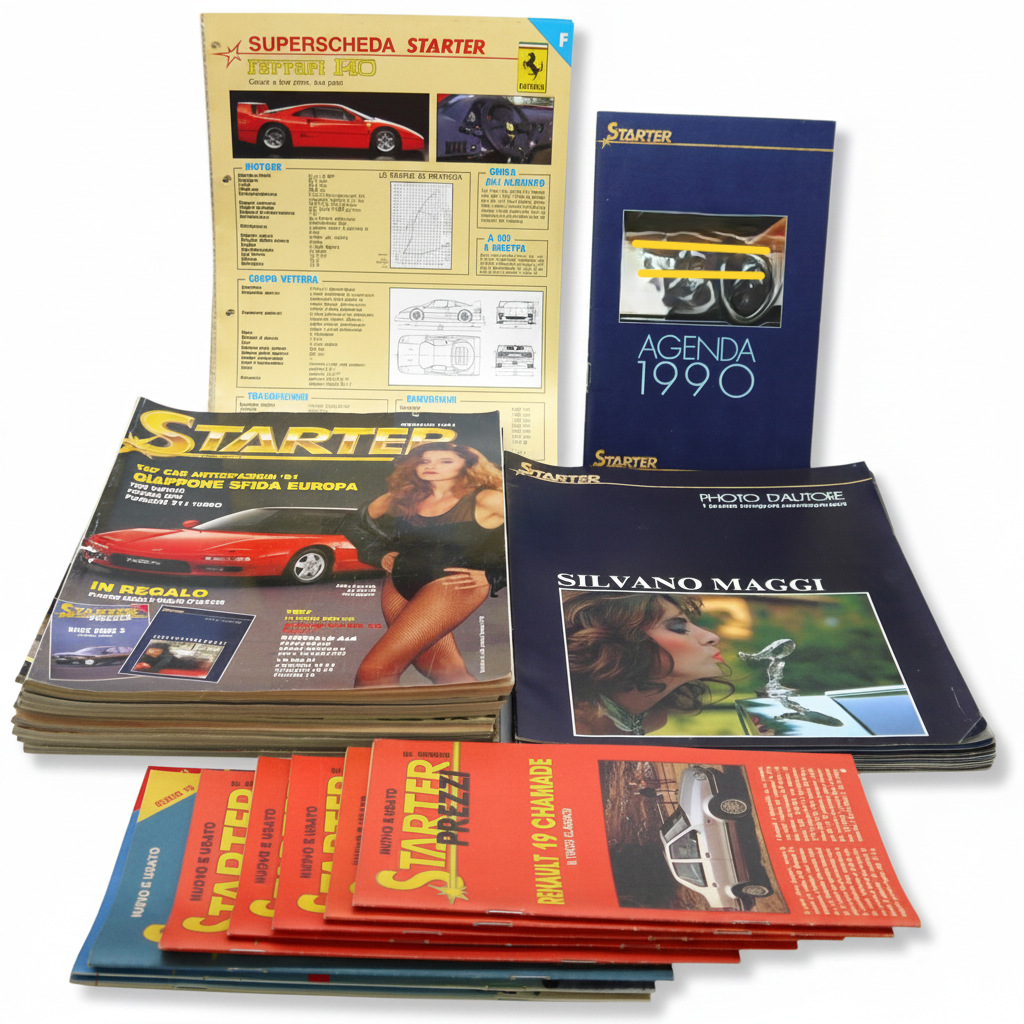  Starter Automobili -riviste-inserti-listini-schede-agenda