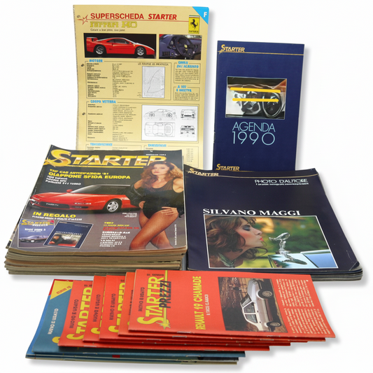  Starter Automobili -riviste-inserti-listini-schede-agenda