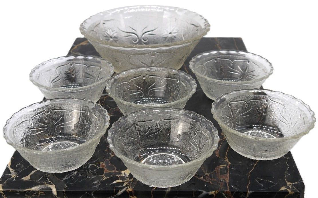 Cut Crystal Fruit Salad/Ice Cream Set - Period: 1970/1980