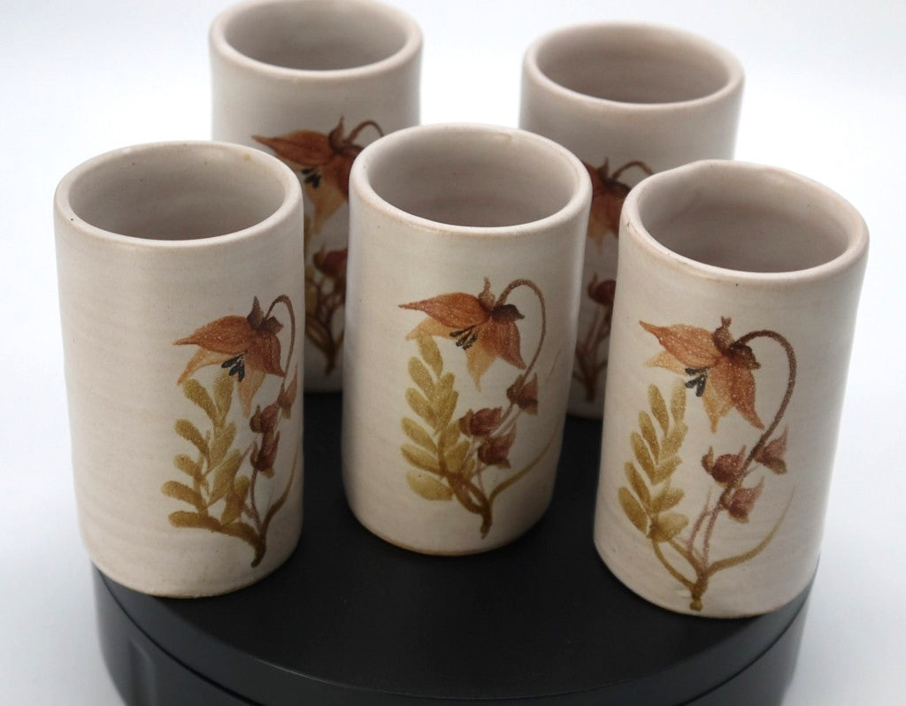 Rustic Coffee/Liquor Set with Tray - Period: 1990