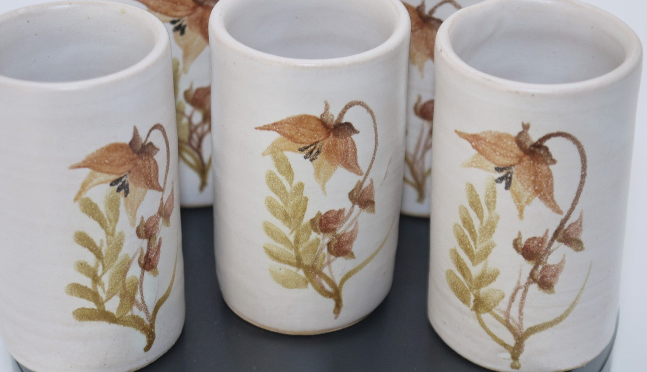 Rustic Coffee/Liquor Set with Tray - Period: 1990