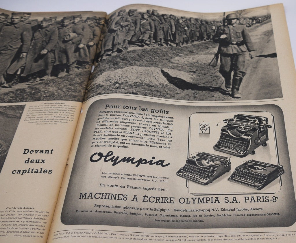 Signal - Périodique de propagande nazie originale de la Seconde Guerre mondiale - Période : 1941