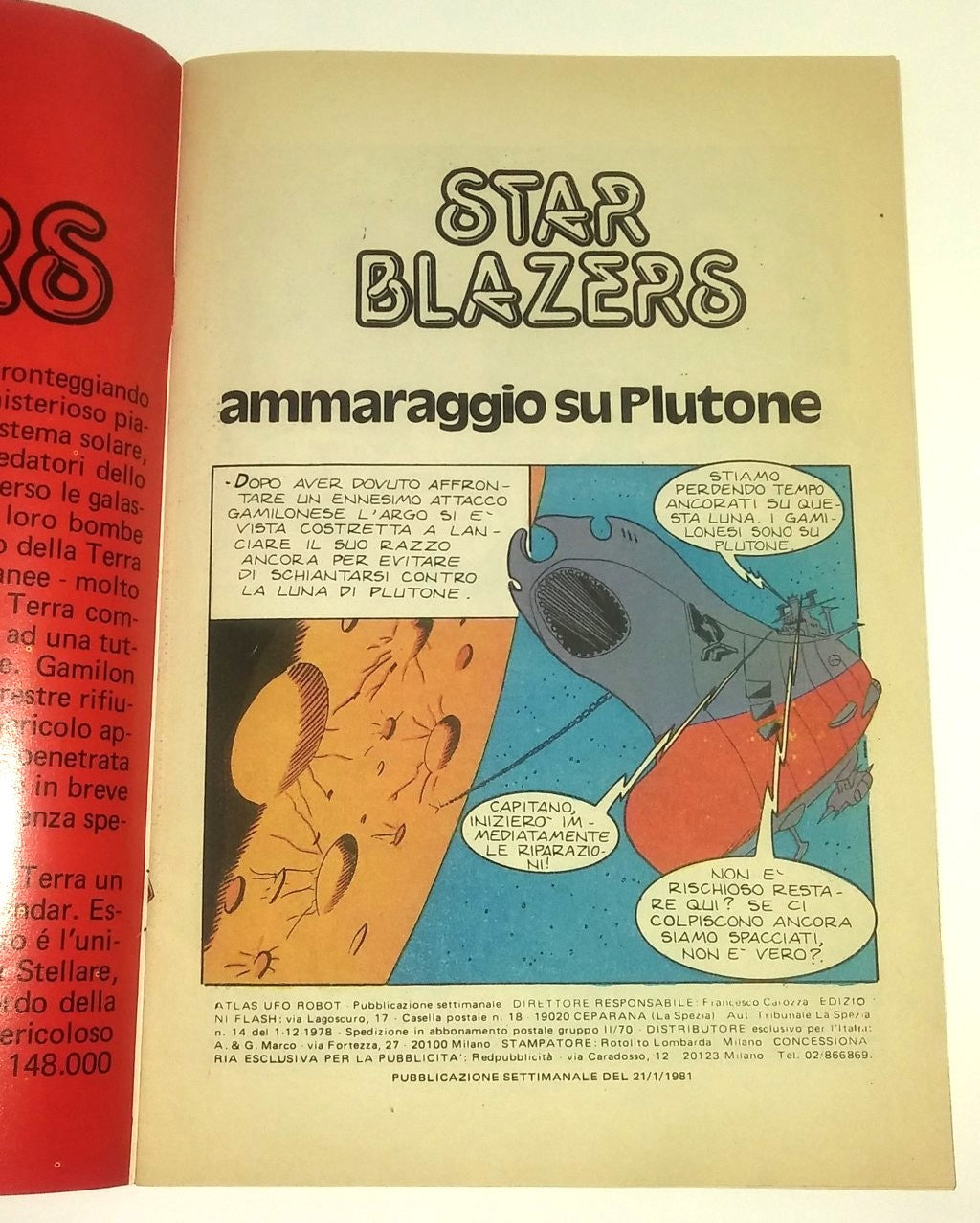Atlas Comics UFO Robot - Star Blazer - N° 104 - Période 1981