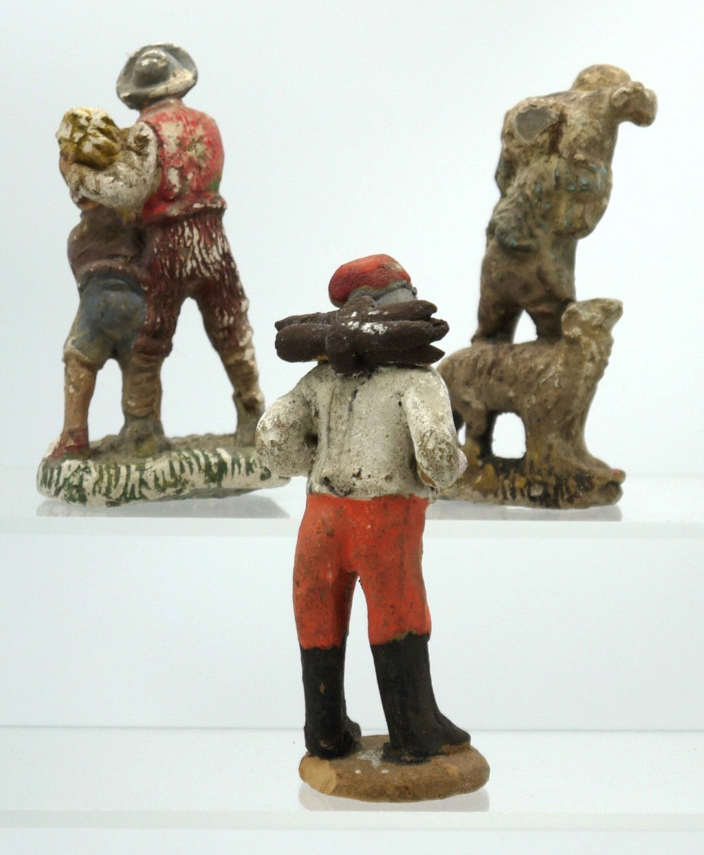 Figurines en plâtre représentant une crèche - Période : 1920/1930