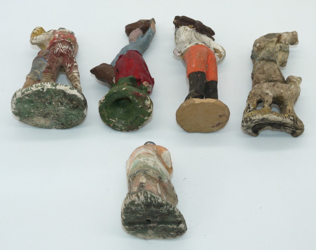 Figurines en plâtre représentant une crèche - Période : 1920/1930
