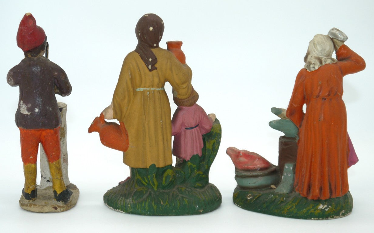 statuine presepe terracotta 1950 retro