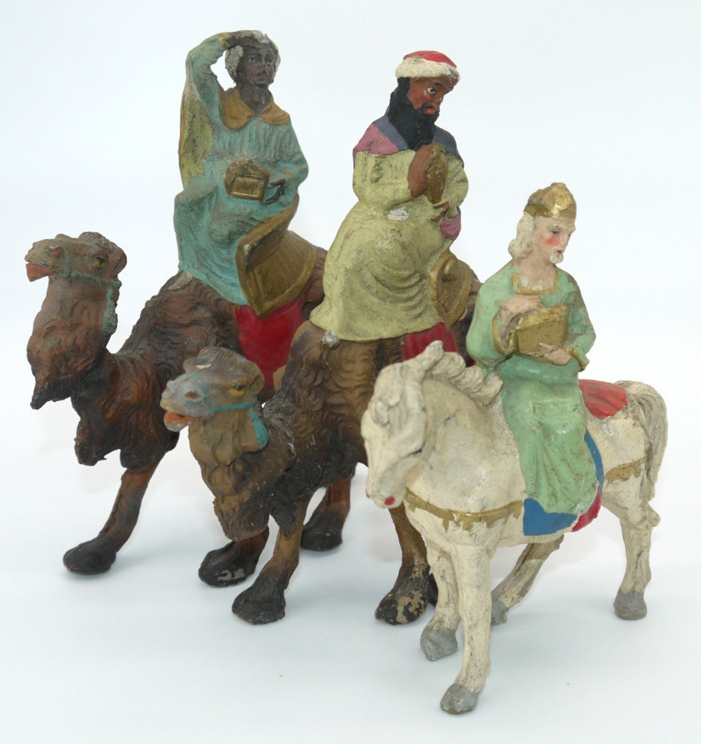 Re Magi terracotta statuine fatte a mano 1950