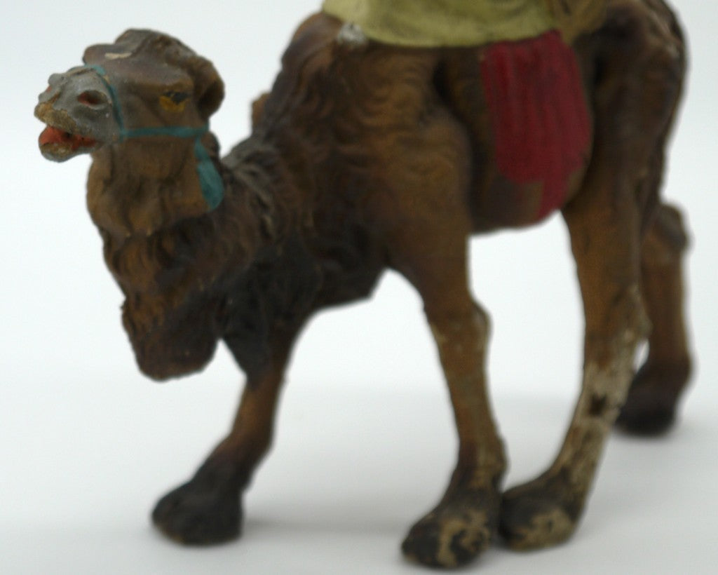 Figurines anciennes de collection en terre cuite représentant les Rois mages - Période : 1950/1955