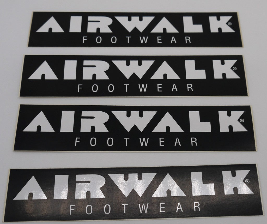 Stickers vintage Originali "Airwalk" -8 pz- Epoca:1995/1996