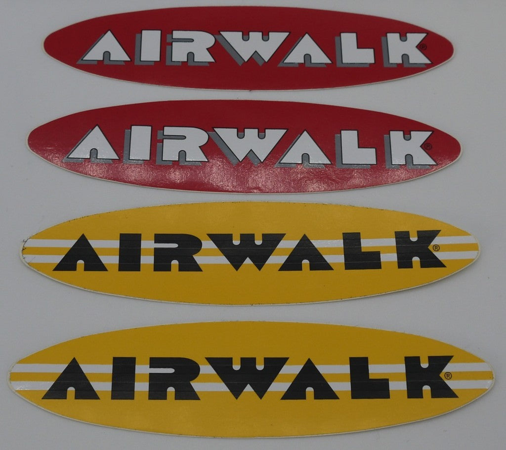 Stickers vintage Originali "Airwalk" -8 pz- Epoca:1995/1996