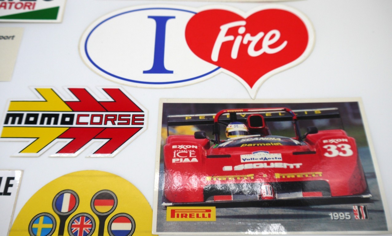Stickers vintage Originali "Automobilismo anni 80/90" -10 pz-
