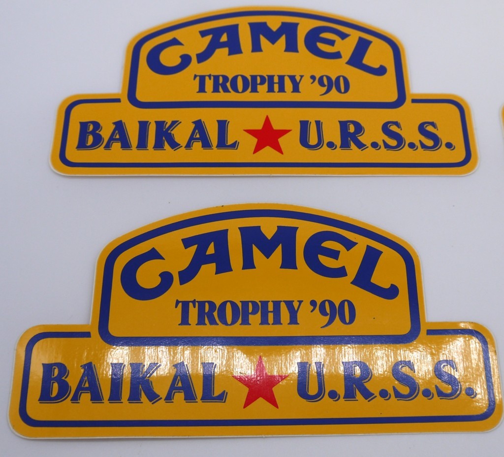 Original vintage stickers "Camel Trophy/Adventures" - 6 pcs - Period: 1990