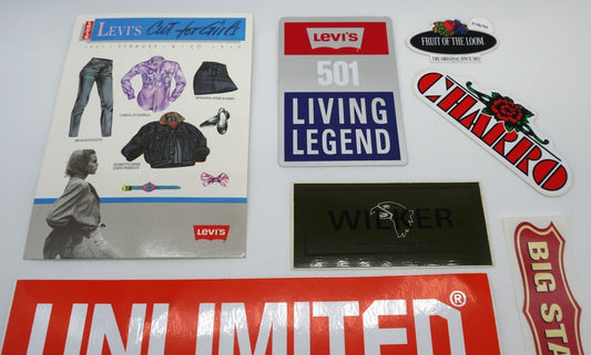 Stickers vintage Originali "Fashion Culture anni 80" -10 pz-