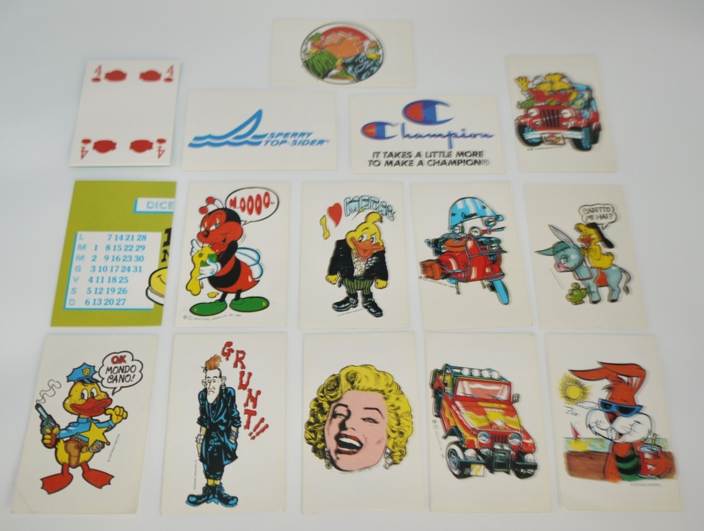 Stickers vintage "Quelli del panino -Prima e seconda serie" -30 pz- Epoca:1985/86