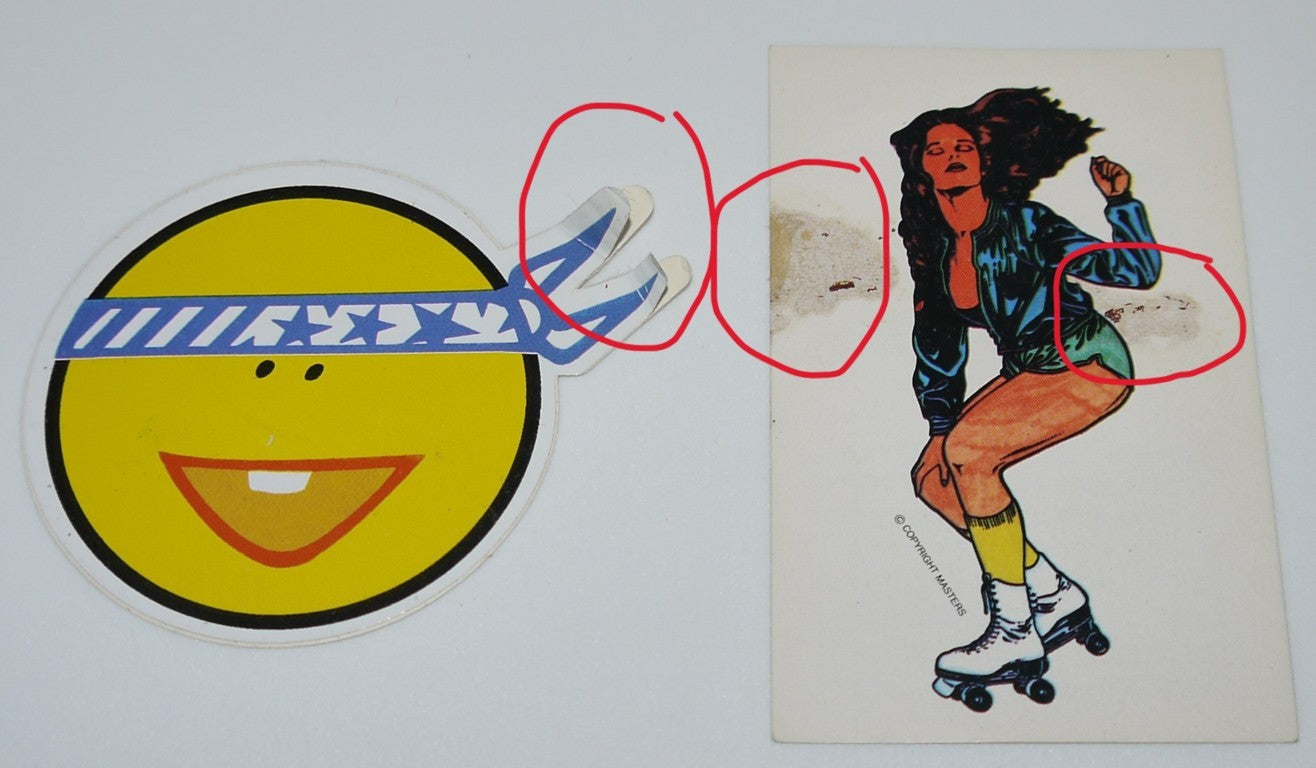 Stickers vintage "Quelli del panino -Prima e seconda serie" -30 pz- Epoca:1985/86