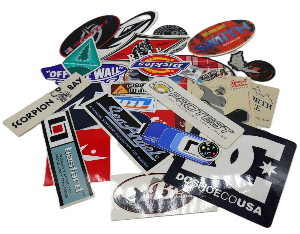 SuperSet d'autocollants vintage originaux « Riders Culture années 90 » - 30 pièces -